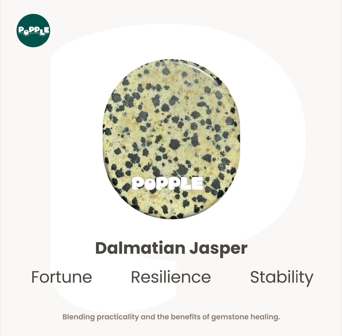 Dalmatian Jasper - Fortune, Resilience, Stability