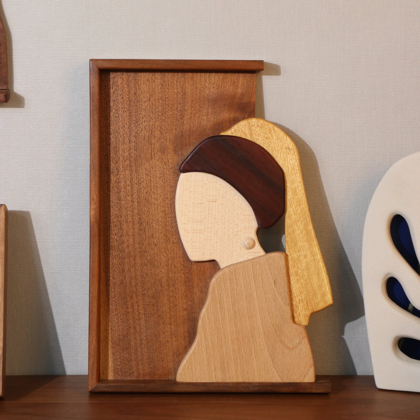 Girl with a pearl earring– Wooden Wall Art