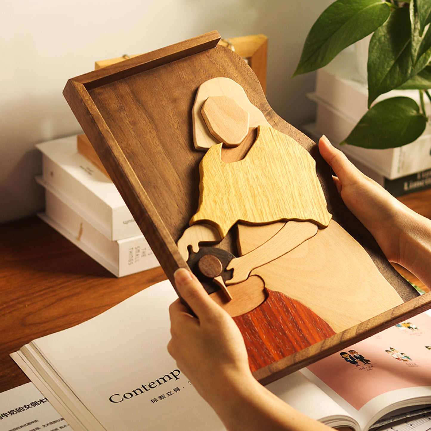 The Milkmaid – Wood Veneer Wall Art