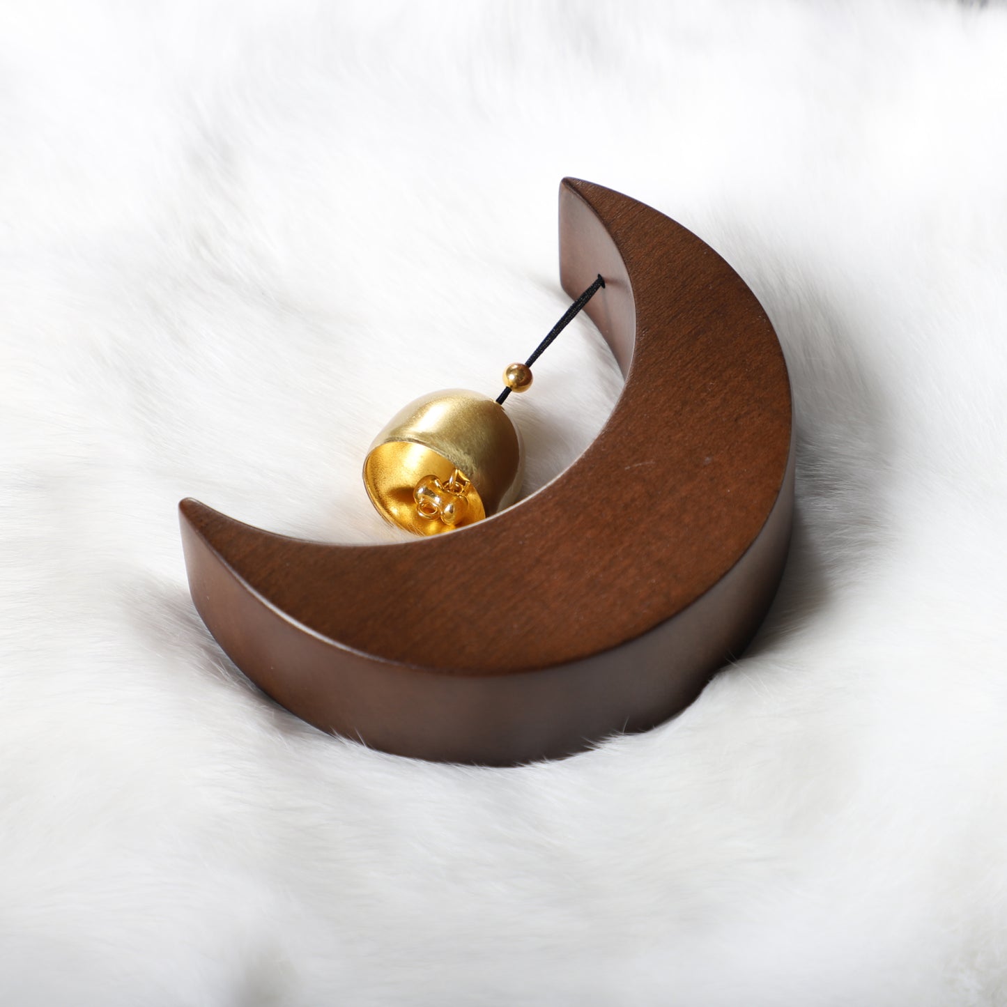 Moonlight Bell – Wooden Crescent Door Bell