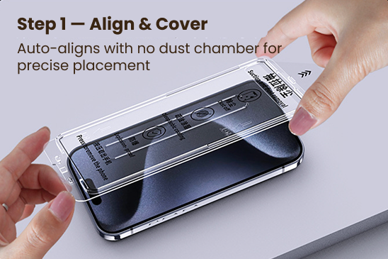 iPhone Self-Aligning Tempered Glass Screen Protector