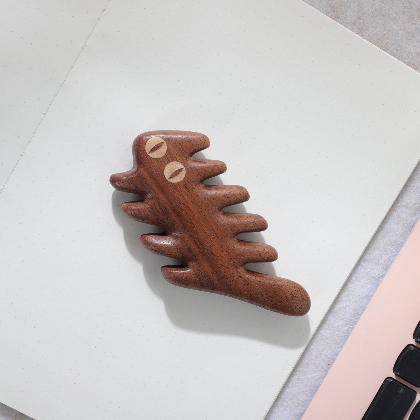 Meowssage(Cat Claw) - Wooden Comb Head Massager