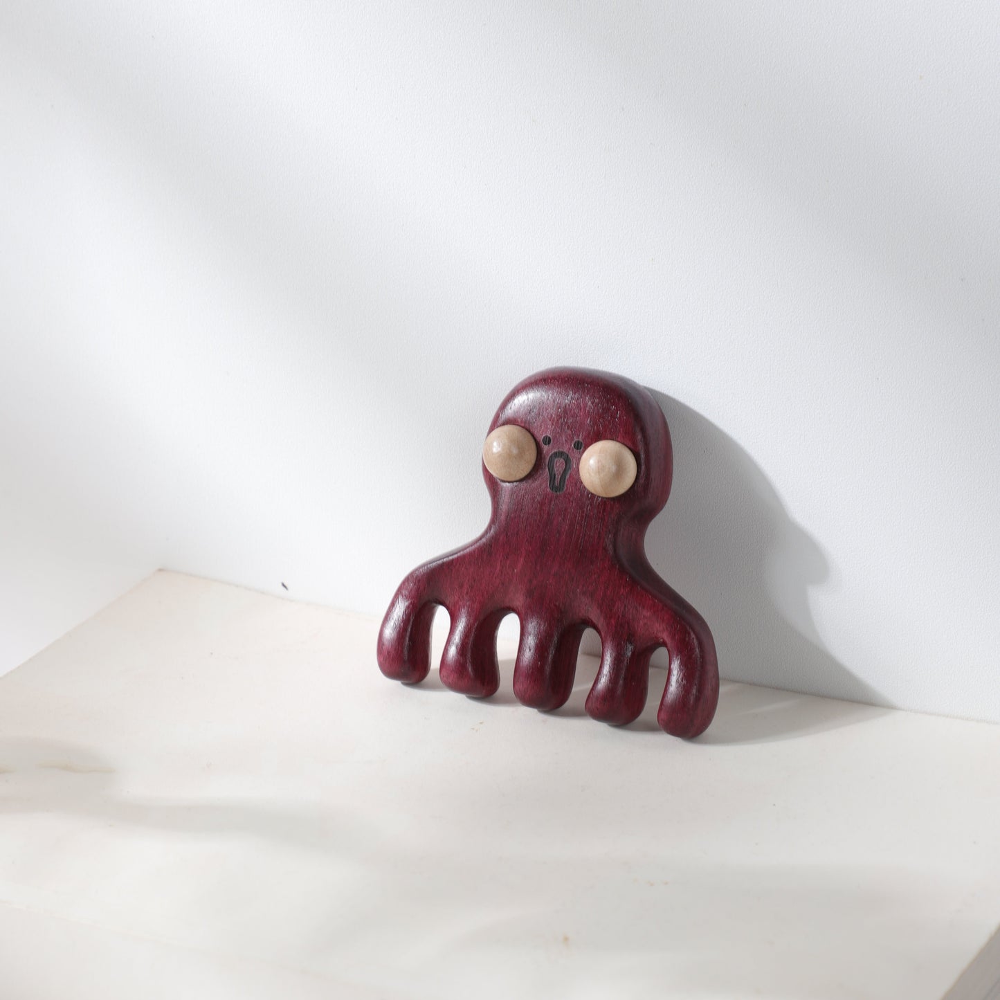 Dootoo(Octopus) – Wooden Comb Head Massager (Multiple Woods)