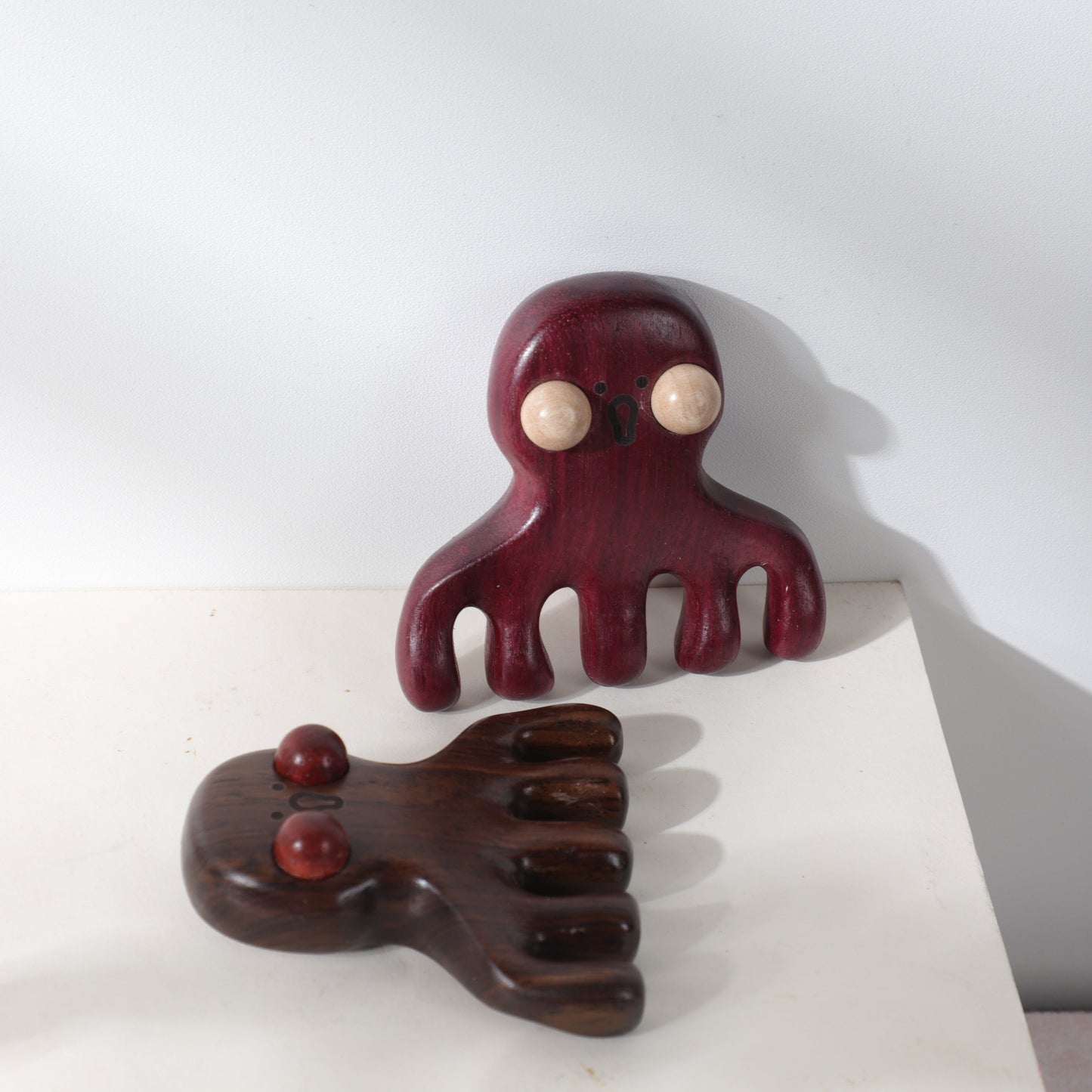 Dootoo(Octopus) – Wooden Comb Head Massager (Multiple Woods)