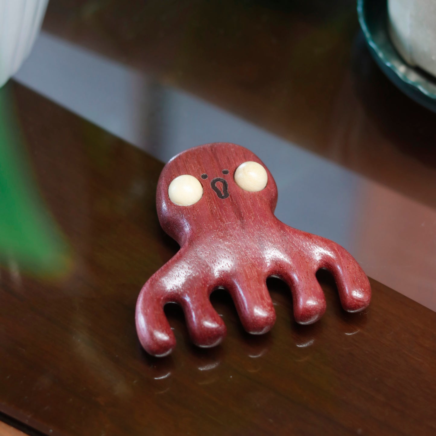 Dootoo(Octopus) – Wooden Comb Head Massager (Multiple Woods)