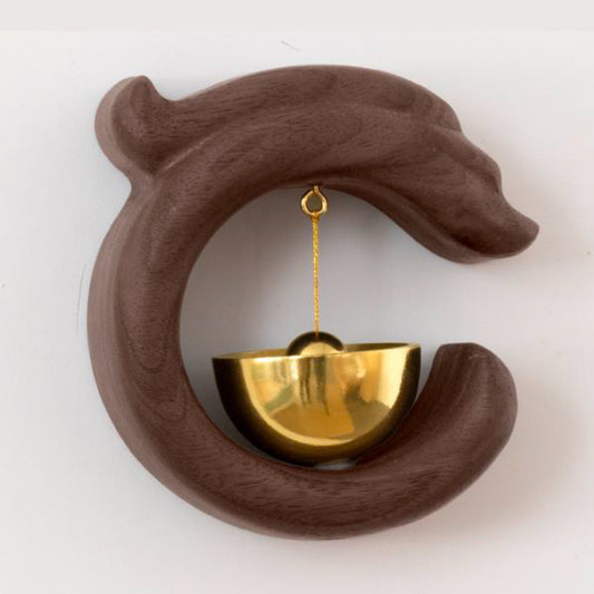 Dragon Ring Bell – Walnut Wooden Door Bell