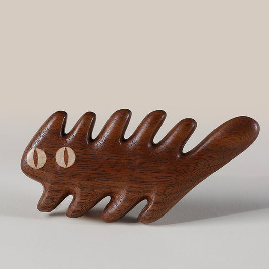 Meowssage(Cat Claw) - Wooden Comb Head Massager