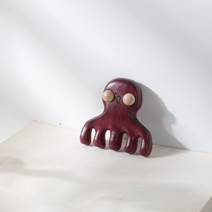 Dootoo(Octopus) – Wooden Comb Head Massager (Multiple Woods)