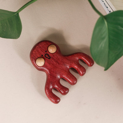 Dootoo(Octopus) – Wooden Comb Head Massager (Multiple Woods)