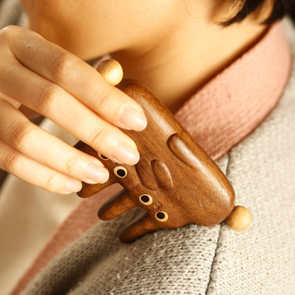 Bunnyboo – Wooden Comb Head Massager